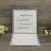 Blind Foiling Invitation Card with Lace Decoration Ivory Card 